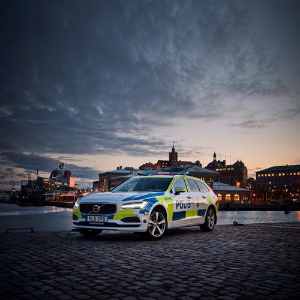 volvo V90 estate police car
