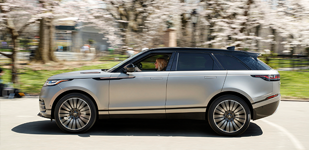 Ellie Goulding drives new Range Rover Velar in New York