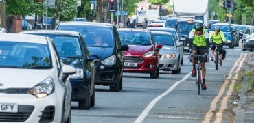 Busy road in Manchester