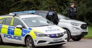 Police stopping a car