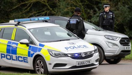 Police stopping a car