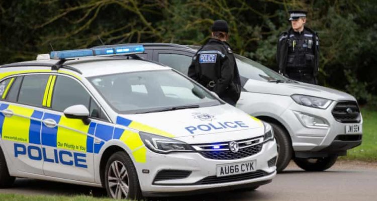 Police stopping a car