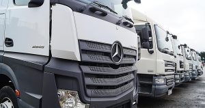 Fleet of trucks
