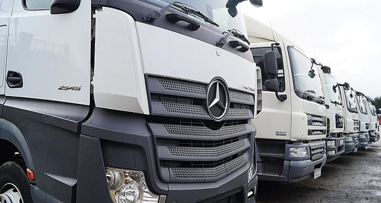 Fleet of trucks