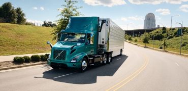 Volvo VNR Electric truck on an American highway