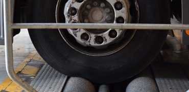 HGV brakes being tested