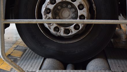 HGV brakes being tested