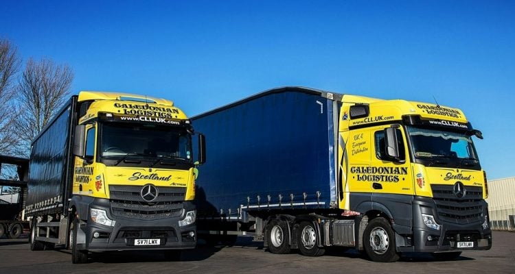 Caledonian Mercedes-Benx Actros trucks