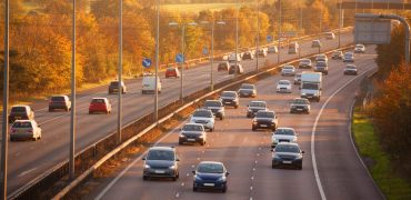 Cars on the motorway