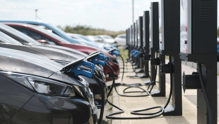 Cars being charged up