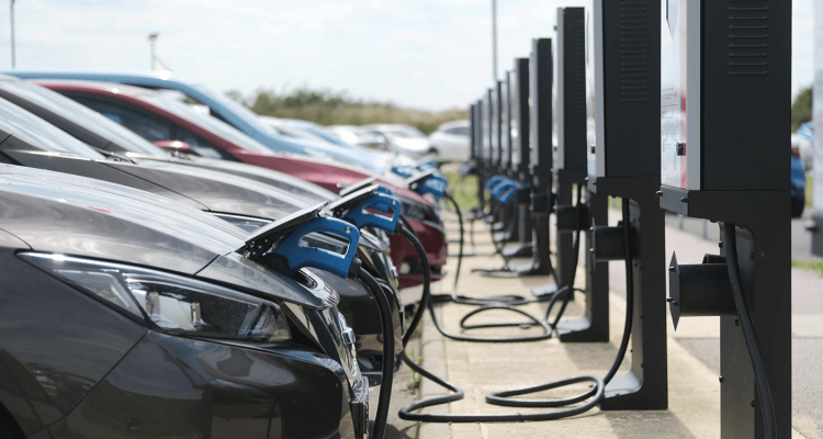 Cars being charged up