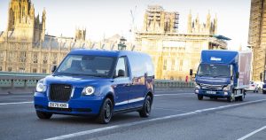 Electric Vehicles crossing Westminster Bridge