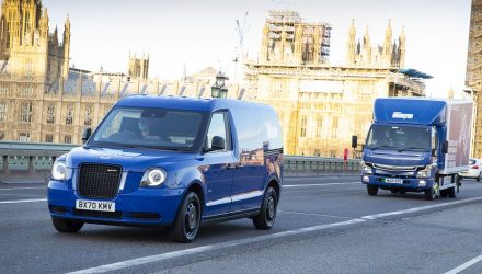 Electric Vehicles crossing Westminster Bridge