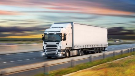 White lorry on the road