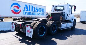 Hino Truck testing an Allison electric axle
