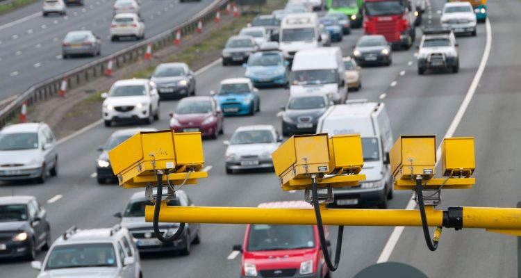 Speed cameras on a motorwar