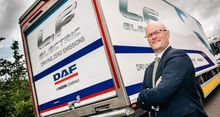 managing director of DAF Trucks in the UK, Laurence Drake