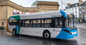 Stagecoach electric bus in Perth