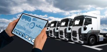 Fleet manager using a tablet to monitor the fleet