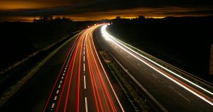 Motorway at night