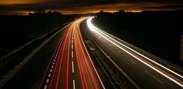 Motorway at night