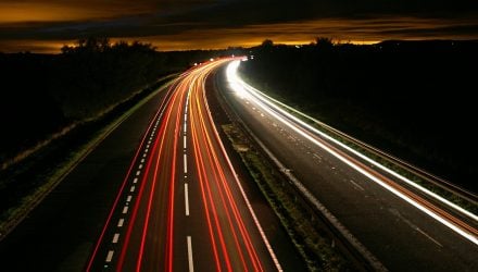 Motorway at night