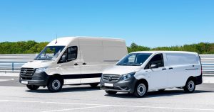 Two new Mercedes-Benz vans