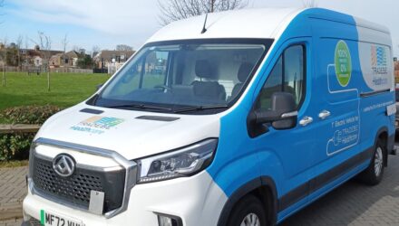 Tradebe Healthcare electric van