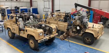 British Army Land Rovers being converted from diesel to electric
