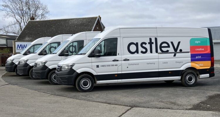 Astley's new vans supplied by Fraikin