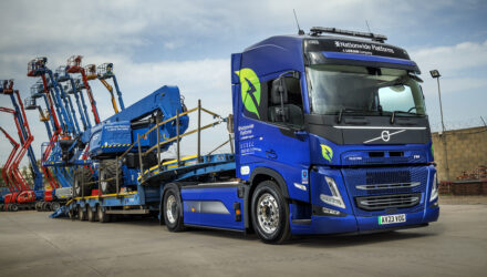 Nationwide Platforms' new Volvo FM Electric 4x2 tractor unit