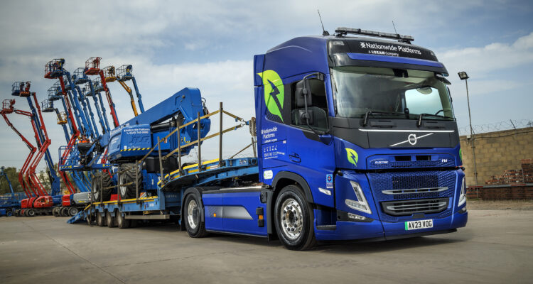 Nationwide Platforms' new Volvo FM Electric 4x2 tractor unit