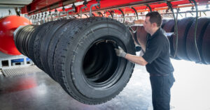 Retreading HGV tyres