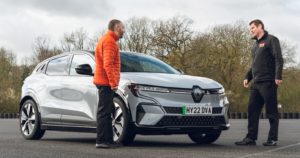 RED driving instructor checking tyres
