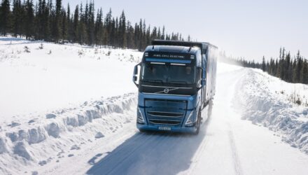 Hydrogen Powered Volvo Truck testing