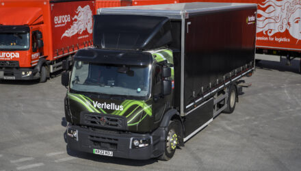 Europa Road take delivery of first electric truck from Vertellus