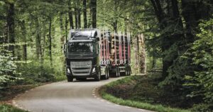 Volvo Electric timber truck
