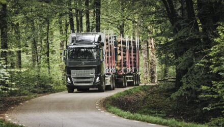 Volvo Electric timber truck