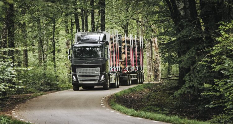 Volvo Electric timber truck