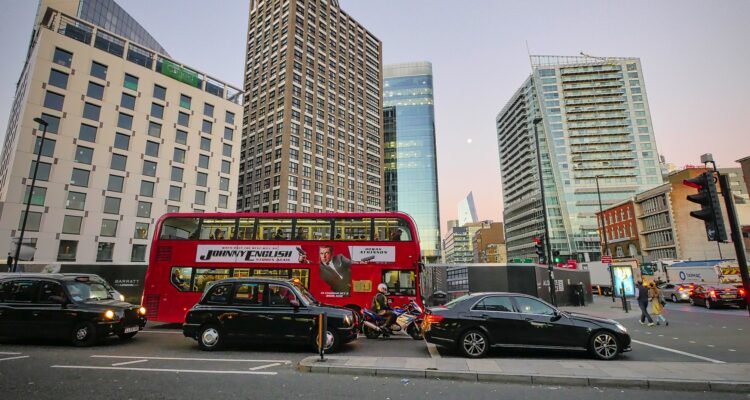 London traffic scene