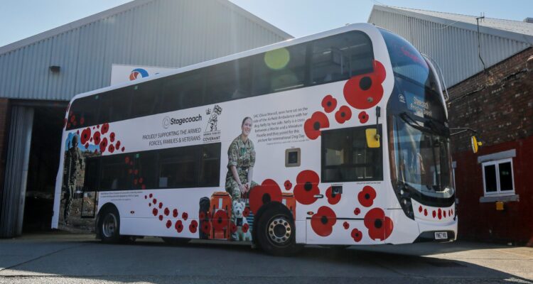 Stagecoach Armed Forces Day bus