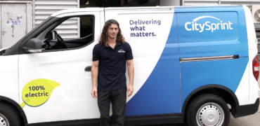 Ercan Bennett, a CitySprint courier