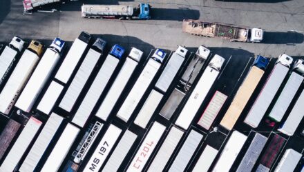 Ariel view of HGVs