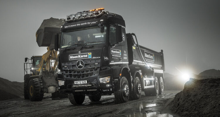 Maen Karne moves the earth with another reliable Mercedes-Benz Arocs from City West Commercials