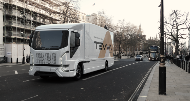 Tevva 7.5t electric truck in London