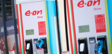 New E.ON drive EV charging facility in Brimingham.