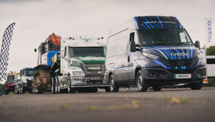 IVECO eDaily tows over 153 tonnes