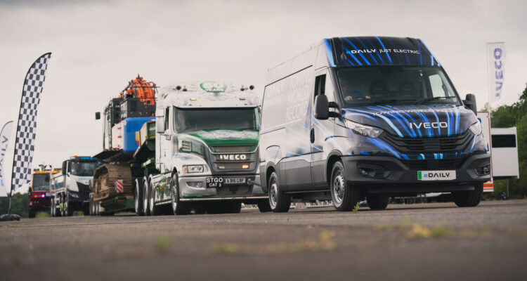 IVECO eDaily tows over 153 tonnes