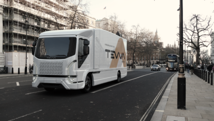 Tevva 7.5t electric truck in London