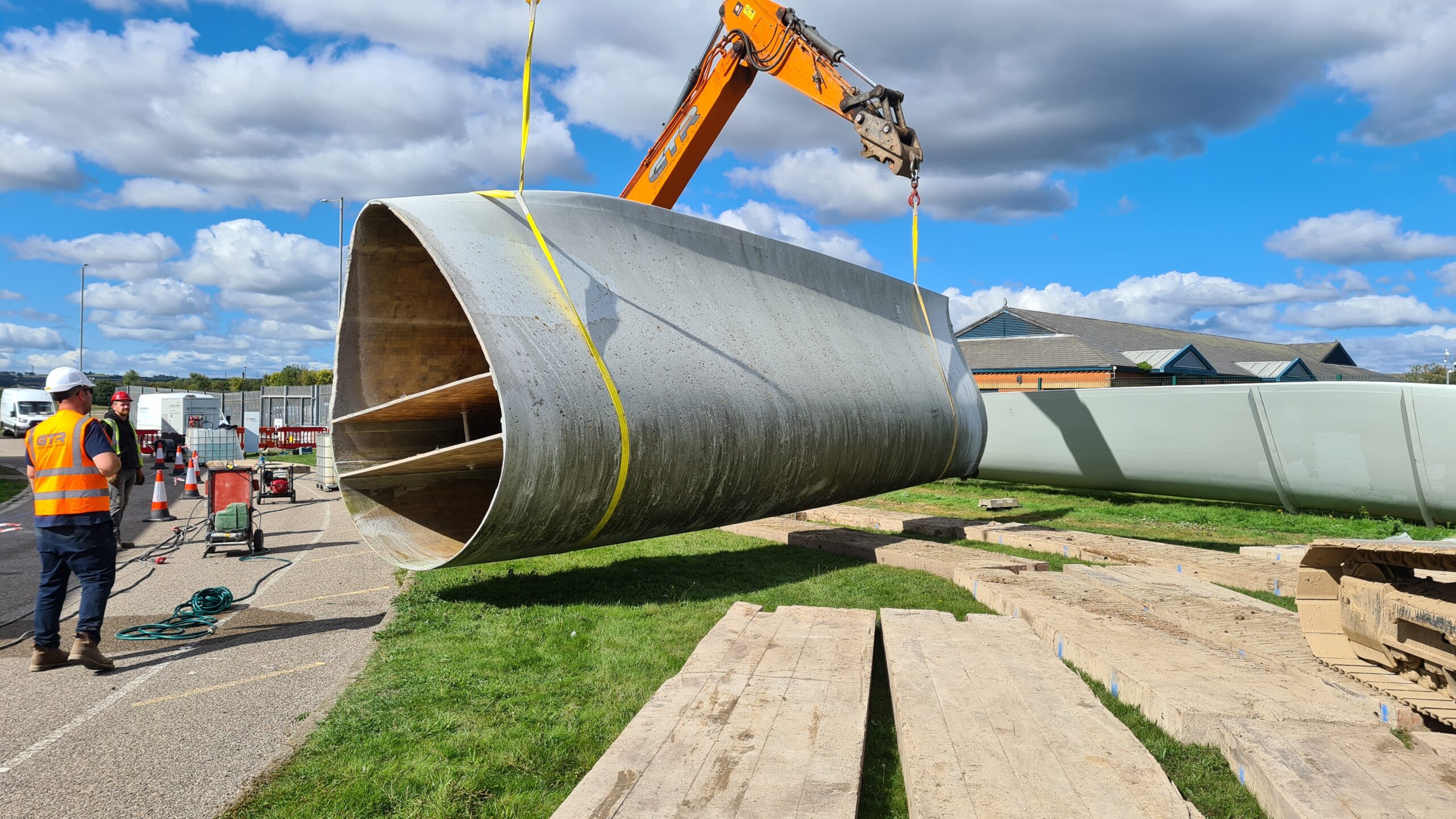 Turbine blade section at ReBlade HQ
